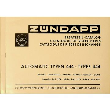 Zündapp Automatic-Mofa  Typ 444 (1965–1977) Ersatzteilliste