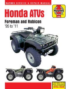 Honda ATSVs (1995-2011) Repair Manual Haynes Reparaturanleitung
