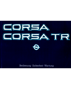 Opel Corsa 1984 - Betriebsanleitung
