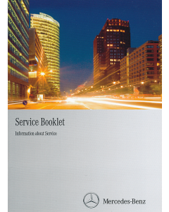 Mercedes G-Class / G-Class Professional Service Booklet 