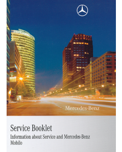 Mercedes B-Class / E-Class Series Service Booklet 