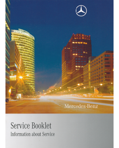 Mercedes SLK / S / CL / CLS Class Series Service Booklet 