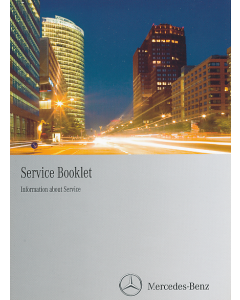 Mercedes SL / CLC Series - Service Booklet 