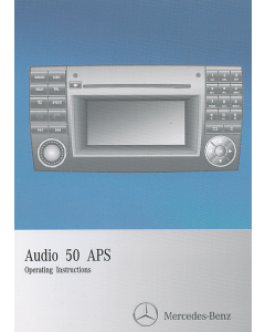 Mercedes Audio 50 APS Radio Operating Instructions