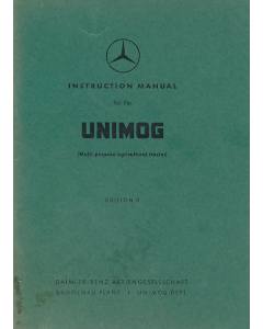 Unimog 411 with 636 Engine Instruction Manual