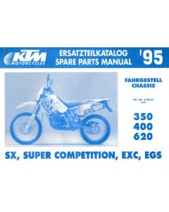 KTM 350 / 400 / 620 SX, SC, EXC, EGS - Ersatzteilkatalog Chassis