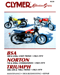BSA Norton Triumph (1963-1979) Repair Manual Clymer Reparaturanleitung