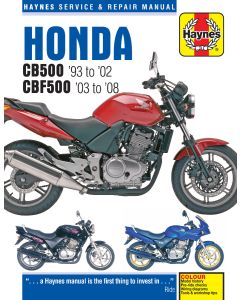 Honda CBF500 (1993-2008) Repair Manual Haynes Reparaturanleitung