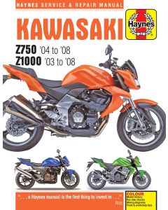 Kawasaki Z750 Z1000 (2003-2008) Repair Manual Haynes Reparaturanleitung