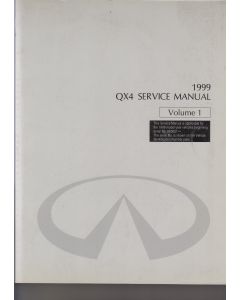 Infiniti QX4 (96-02) Werkstatthandbuch von 1999 Volume 1