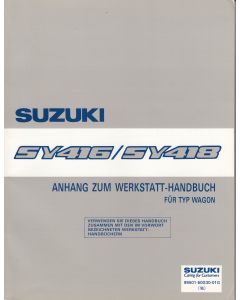 Suzuki Baleno SY 416 / 418 (95-01) -  Werkstatthandbuch Ergänzung Kombi 