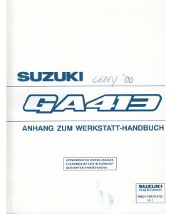 Suzuki Carry GA 413 - Anhang zum Werkstatthandbuch