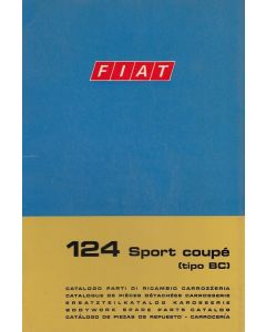 Fiat 124 Sport Coupe Typ BC (1969)  - Ersatzteilkatalog Karosserie