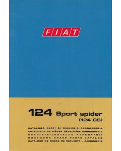 Fiat 124 Sport Spider Typ CS (1972)  - Ersatzteilkatalog Karosserie