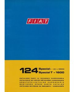 Fiat 124 Special Special T - 1600 (1972)  - Ersatzteilkatalog Karosserie