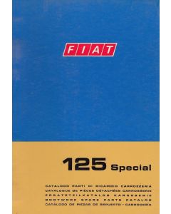 Fiat 125 Special (1970)  - Ersatzteilkatalog Karosserie