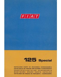 Fiat 125 Special (1968)  - Ersatzteilkatalog Karosserie