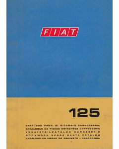 Fiat 125 (1968)  - Ersatzteilkatalog Karosserie