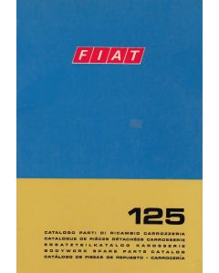 Fiat 125 (1970)  - Ersatzteilkatalog Karosserie