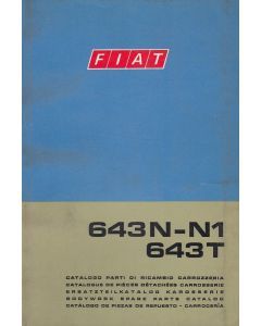 Fiat 643N-N1 / 643T (1968)  - Ersatzteilkatalog Karosserie