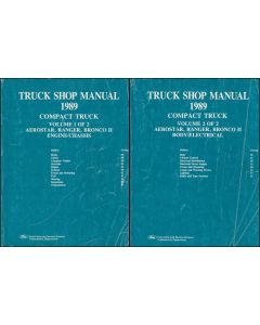 Ford Truck Shop Manual Aerostar Ranger Bronco 2 (1989) - Handbuch 2-Teilig