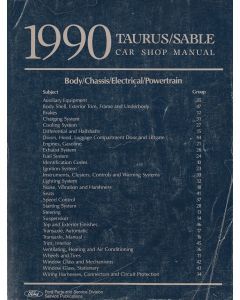 Ford Taurus / Sable (1990) - Car Shop Manual Werkstatthandbuch