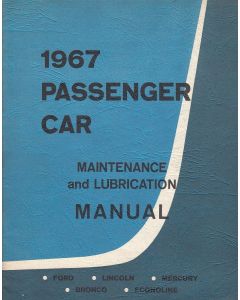 Ford Lincoln Mercury Econoline (1967) - Maintenance Manual Wartungsanleitung