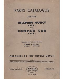 Hillman Husky / Commer COB (55) - Ersatzteilkatalog Parts Catalogue