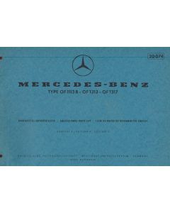 Mercedes Benz OF 1113 B / 1313 / 1317 - (1968) - Ersatzteilkatalog