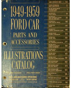 Ford Cars (1949-1959) Parts and Accessories Illustrations Catalog / Teilekatalog