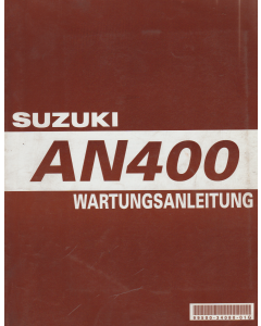 Suzuki AN 400 (2002-2003) Wartungsanleitung