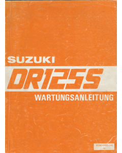 Suzuki DR 125 (1989-1990) Wartungsanleitung