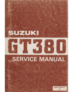 Suzuki GT 380 (1977-1982) Service Manual