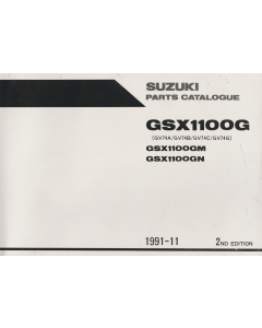 Suzuki GSX 1100 G (1991-1994) Parts Catalogue / Teilekatalog