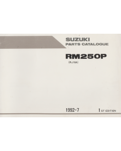 Suzuki RM 250 P (1993-1995) Parts Catalogue / Ersatzteilkatalog