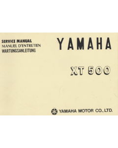 Yamaha XT 500 (1976-1977) Werkstatthandbuch / Service Manual