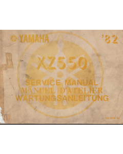 Yamaha XZ 550 (1982-1985) Service Manual