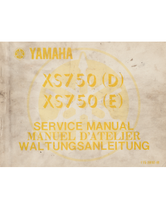 Yamaha XS 750 D / E (1977-1980) Werkstatthandbuch / Service Manual