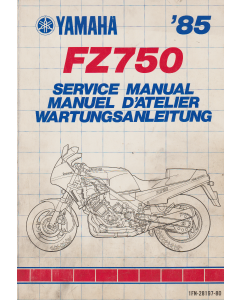 Yamaha FZ 750 (1985-1993) Wartungsanleitung / Service Manual