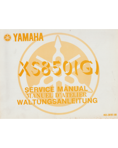 Yamaha XS 850 G (1980-1983) Wartungsanleitung / Service Manual