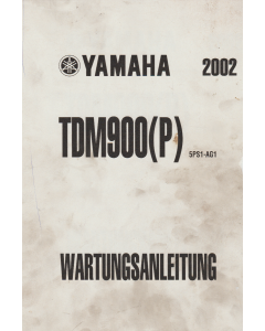 Yamaha TDM 900 (2002) Wartungsanleitung