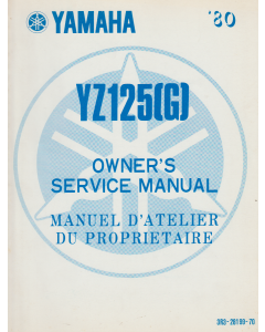 Yamaha YZ 125 (G) (1974-1980)  Owner´s  Service Manual