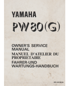 Yamaha PW 80 G (1994) Fahrer - und Wartungshandbuch