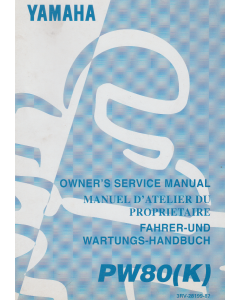 Yamaha PW 80 (1997) Fahrer- und Wartungshandbuch