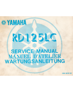 Yamaha RD 125 LC (1982-1987) Wartungsanleitung