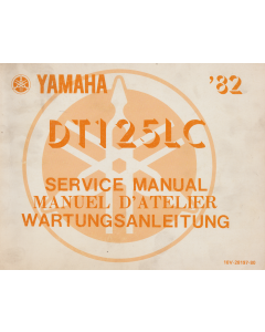Yamaha DT 125 LC (1982) Wartungsanleitung