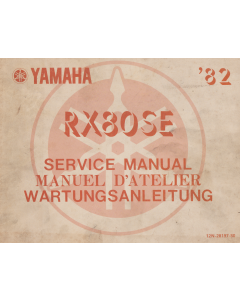 Yamaha RX 80 SE (1982-1984) Wartunganleitung