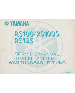 Yamaha RS 100 / RS 100 S / RS 125 (1977-1979) Wartungsanleitung