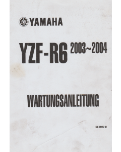Yamaha YZF (2003-2004) Wartungsanleitung