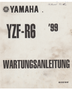 Yamaha YZF - R6 (1999) Wartungsanleitung